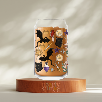 Lightlark Inspired Glass Can Tumbler, 16oz