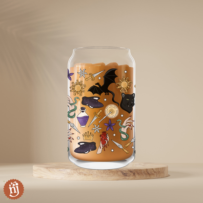 Lightlark Inspired Glass Can Tumbler, 16oz