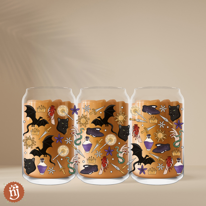 Lightlark Inspired Glass Can Tumbler, 16oz